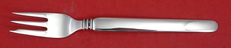 Cocktail Fork w/ notch over tine, no makers mark Danish Silver not hallmarked 5 1/2
